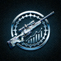 CSGO365比分网Logo - 橙色盾牌与瞄准镜组合的专业电竞图标